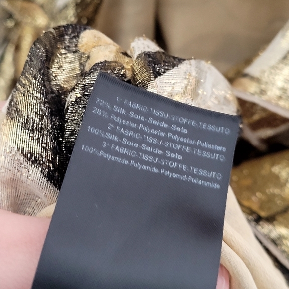 Dundas Ruffled Metallic Dress - Picture 5 of 9